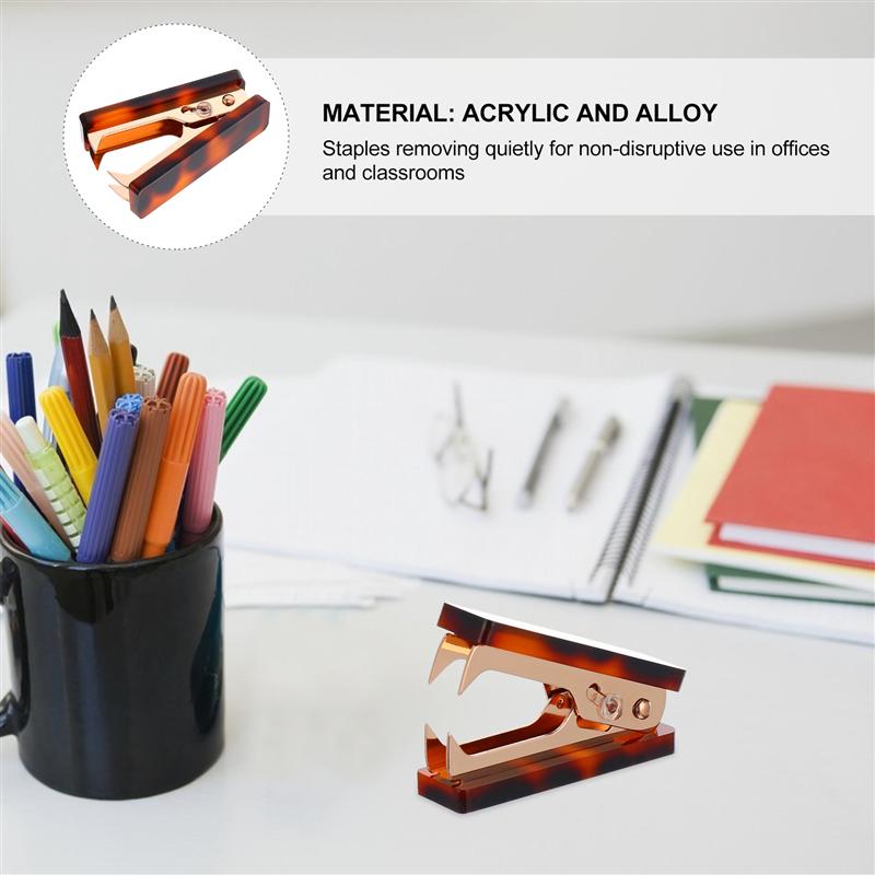 1Pc Staple Remover Premium Desk Accessories Tack Lifter Staple Removal Tool Desktop Stationery for Office