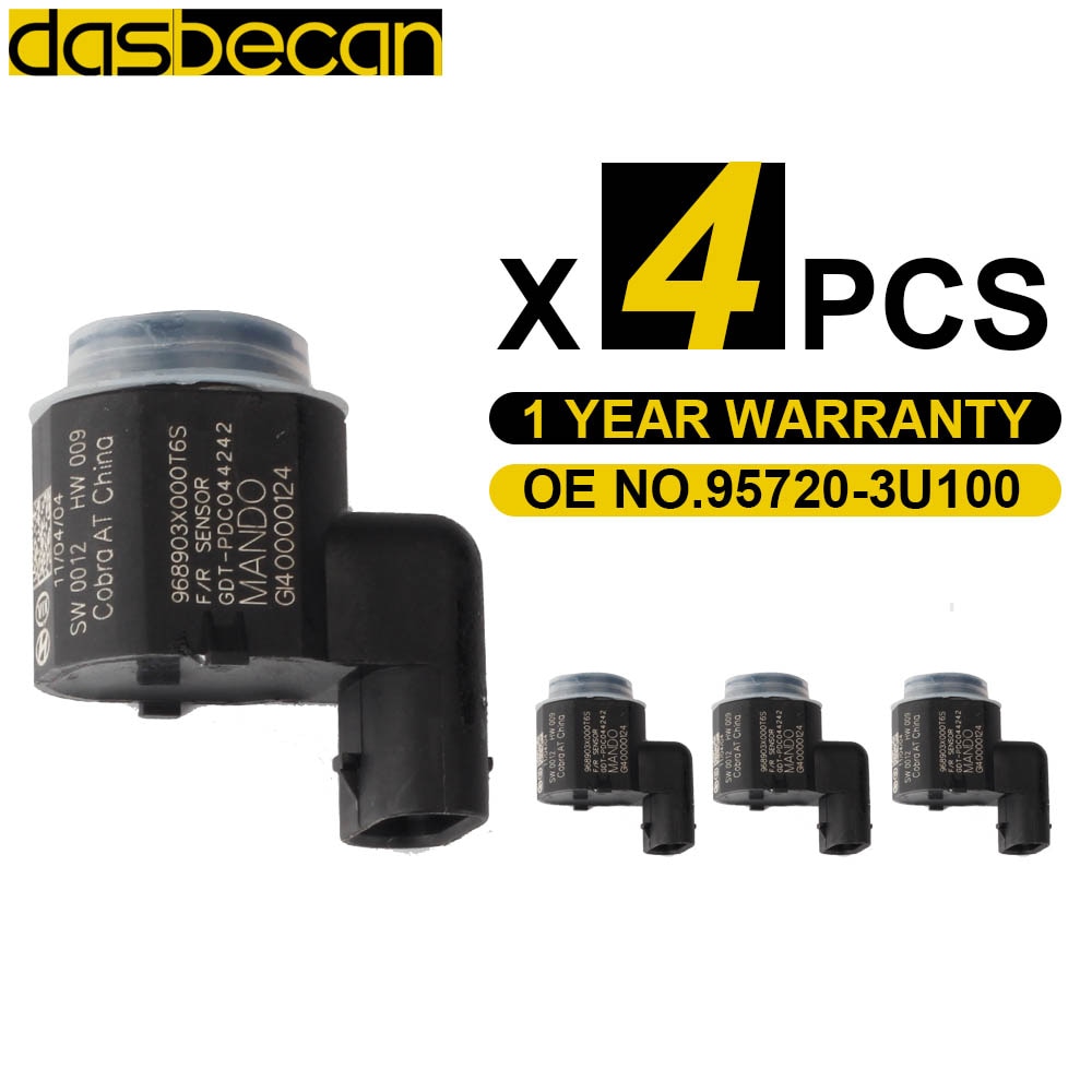 4 Stuks Auto Ultrasone Bumper Omkeren Assist Pdc Parking Sensor Voor Hyundai Kia 95720-3U100 4MS271H7C 4MS271H7D
