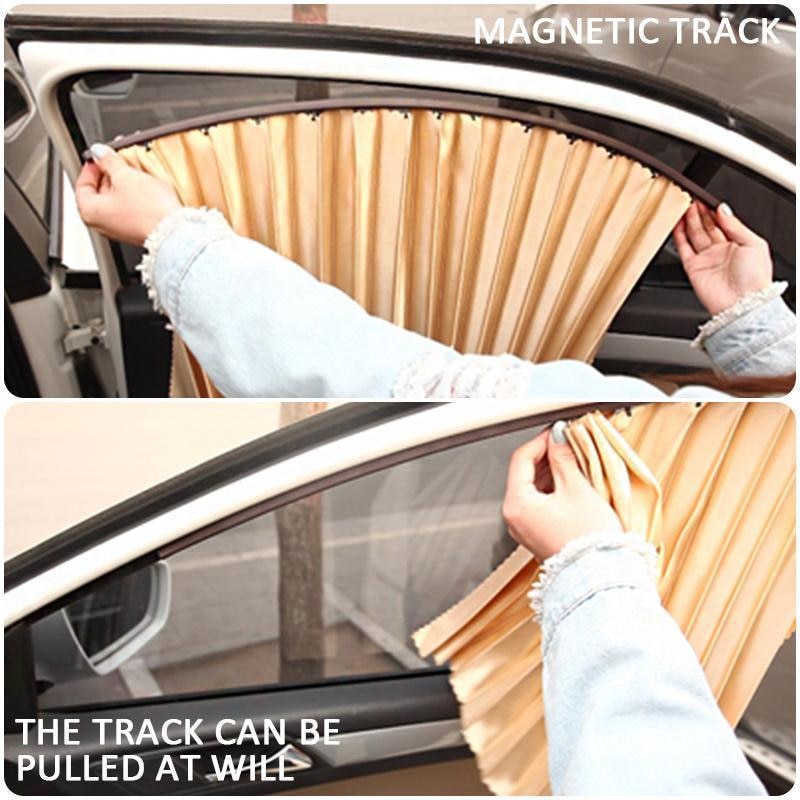 Magnetische Auto Zonnescherm Bescherming Auto Gordijn Auto Window Zonnescherm Side Window Mesh Zonneklep Zomer Bescherming Glasfolie