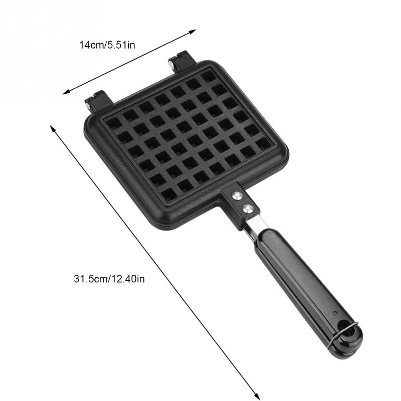 Moule antiadhésif à Double face pour gaufre, poêle à gaz en alliage d&#39;aluminium, gaufrier cône, plaque de presse à gaufres, outil de cuisson