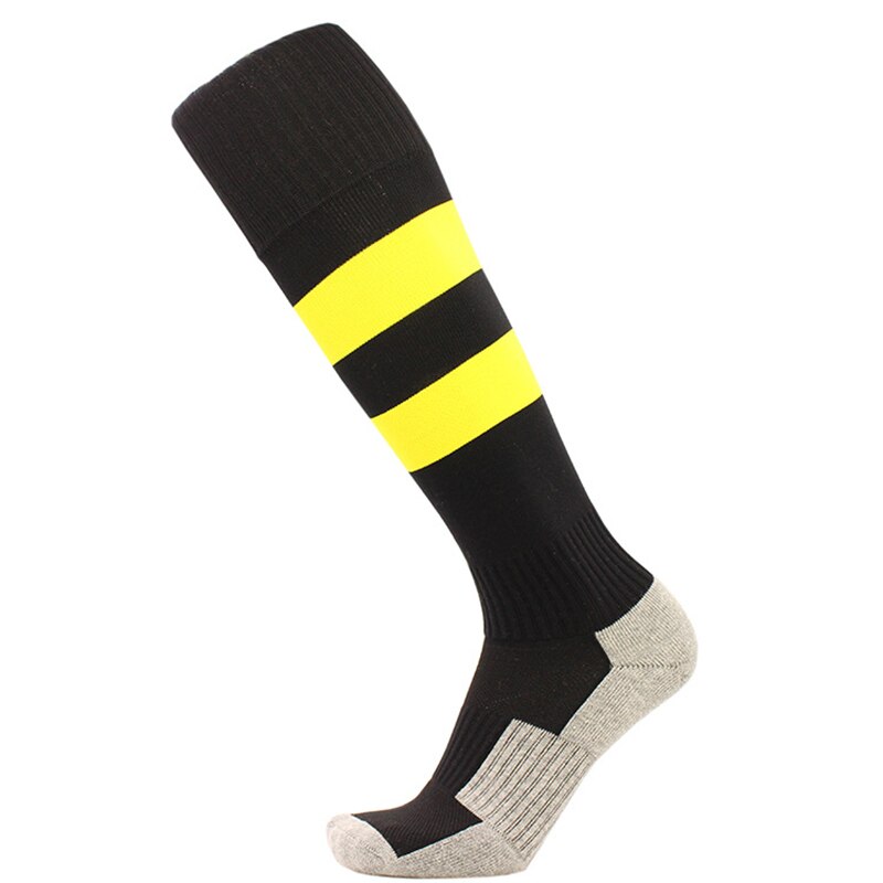 Brothock fußballsocken handtuch kinder fußball fußball socken Dicke strümpfe nylon sport socken streifen muster hersteller