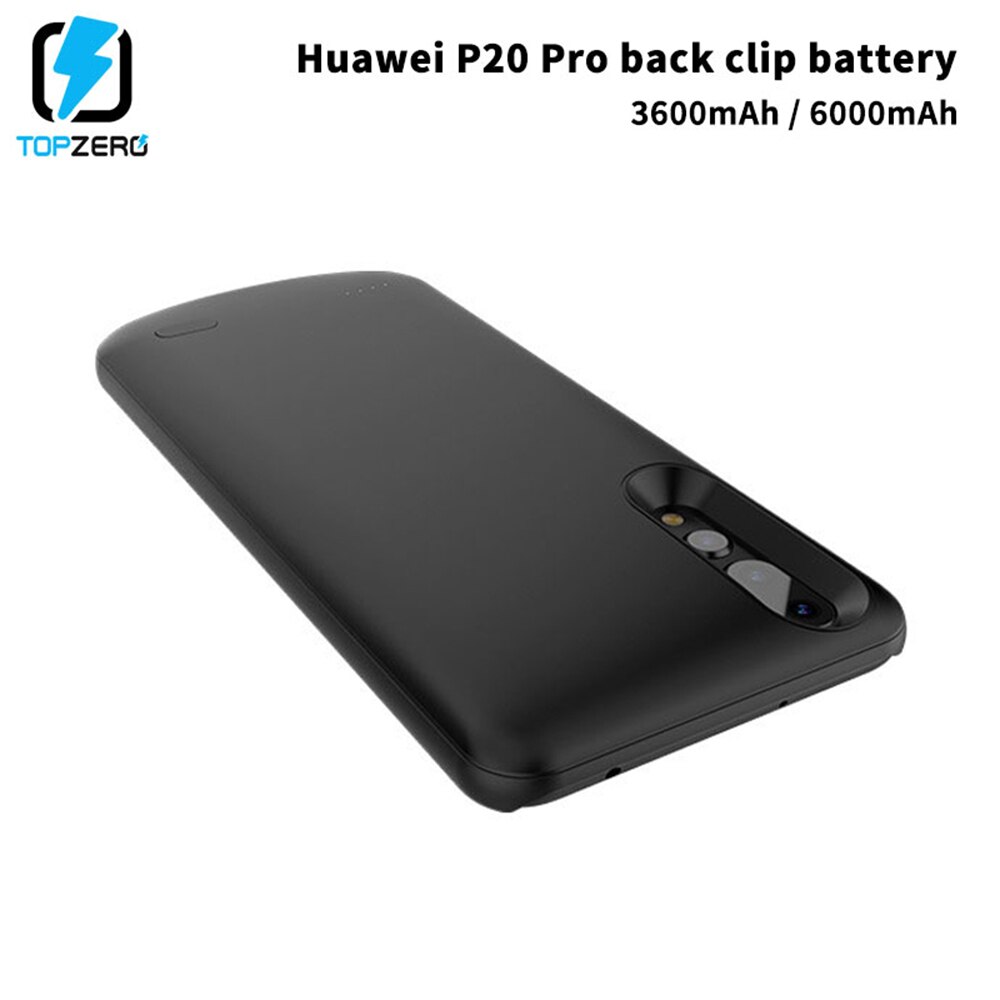 Capa carregadora de bateria para huawei p20 p20 pro, capa externa portátil para huawei p20 pro, capa de carregamento de silicone