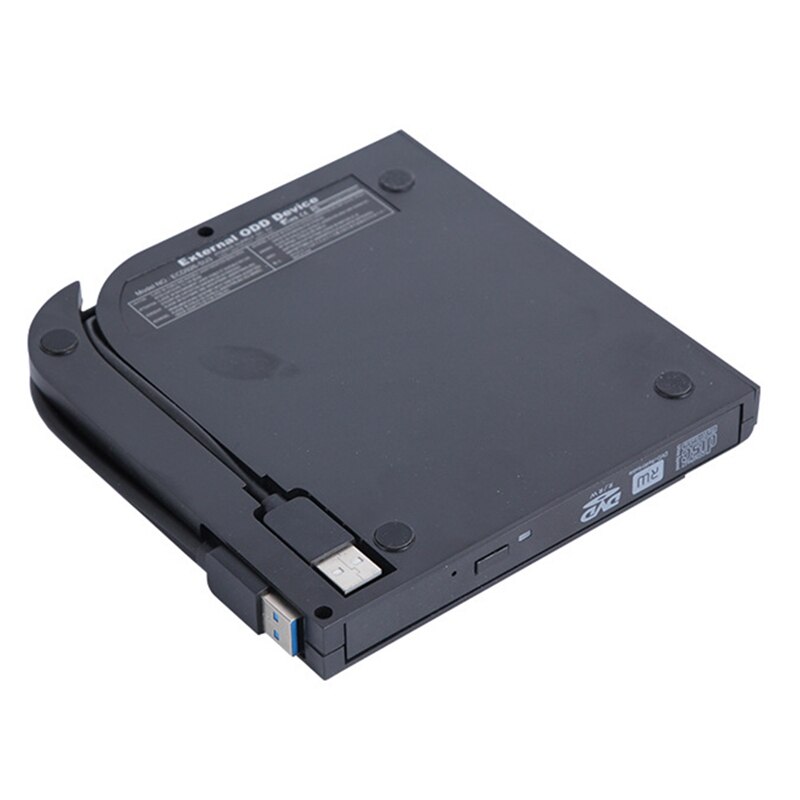 Externe Cd Dvd Drive USB3.0 Dvd Brander Cd Dvd-speler Voor Laptop Mac Win 10/8/7/Xp Pc