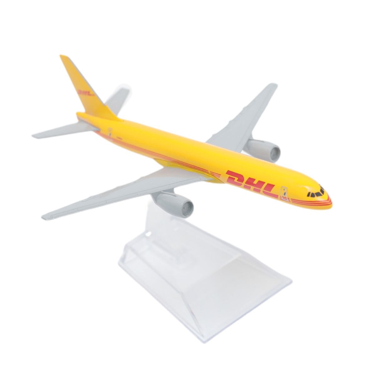 DHL Boeing 757 Cargo Aircraft Alloy Diecast Model 15cm Aviation da collezione in miniatura Souvenir Ornament con supporto