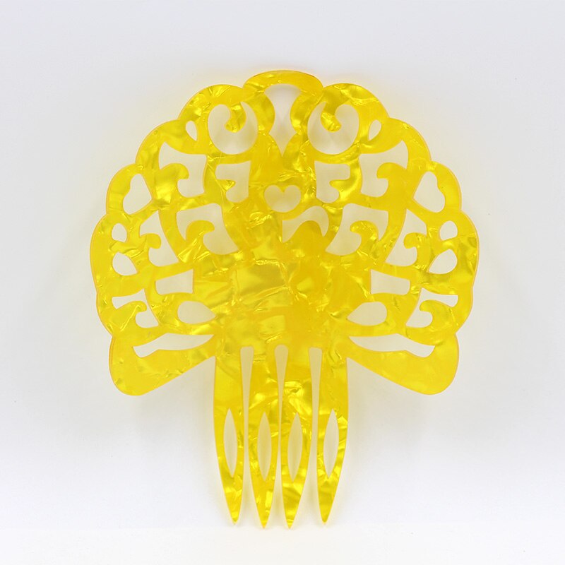 Haar kam azijnzuur plaat een verscheidenheid van kleur modieuze vrouwelijke partij hoofdtooi decoratie: 4