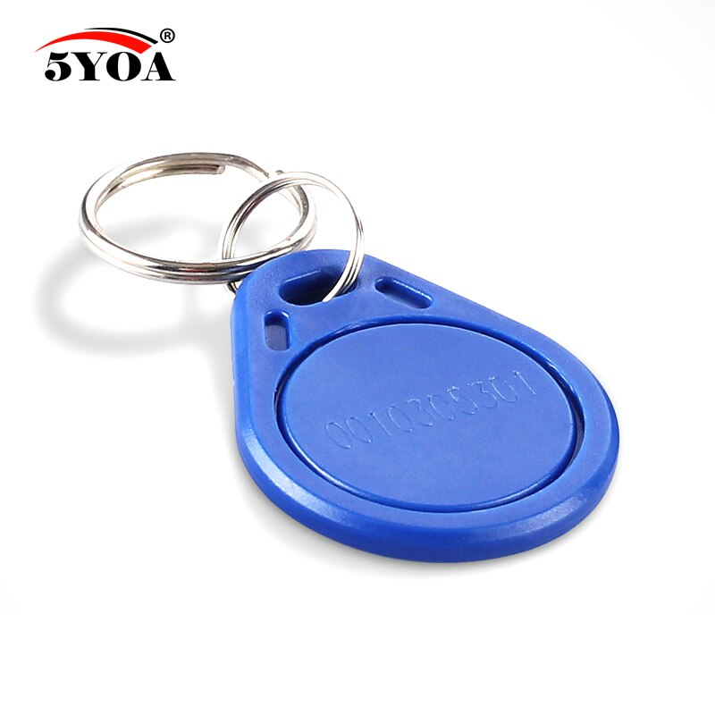 100 stücke RFID-Tag Schlüsselanhänger Keyfobs Keychain Ring Token 125 Khz Proximity Ausweis Chip EM 4100/4102 TK4100 Zugang Control Teilnahme