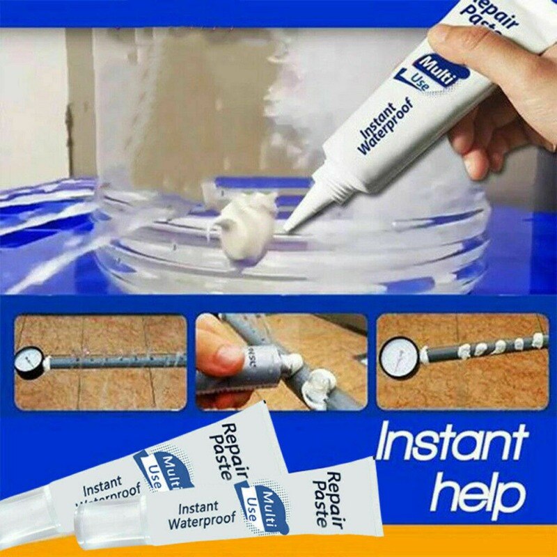 Läckagesäker pasta omedelbar vattentät reparation pasta gummi kök badrum för alla byggmaterial 100ml
