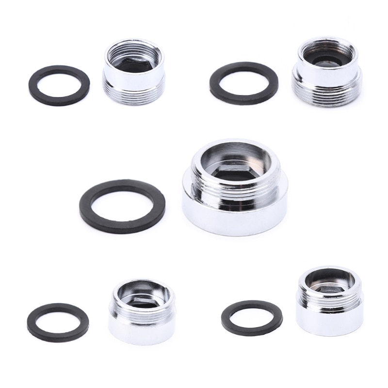 Solid Metal Adaptor Inside Thread Water Saving Kitchen Faucet Tap Aerator Connector