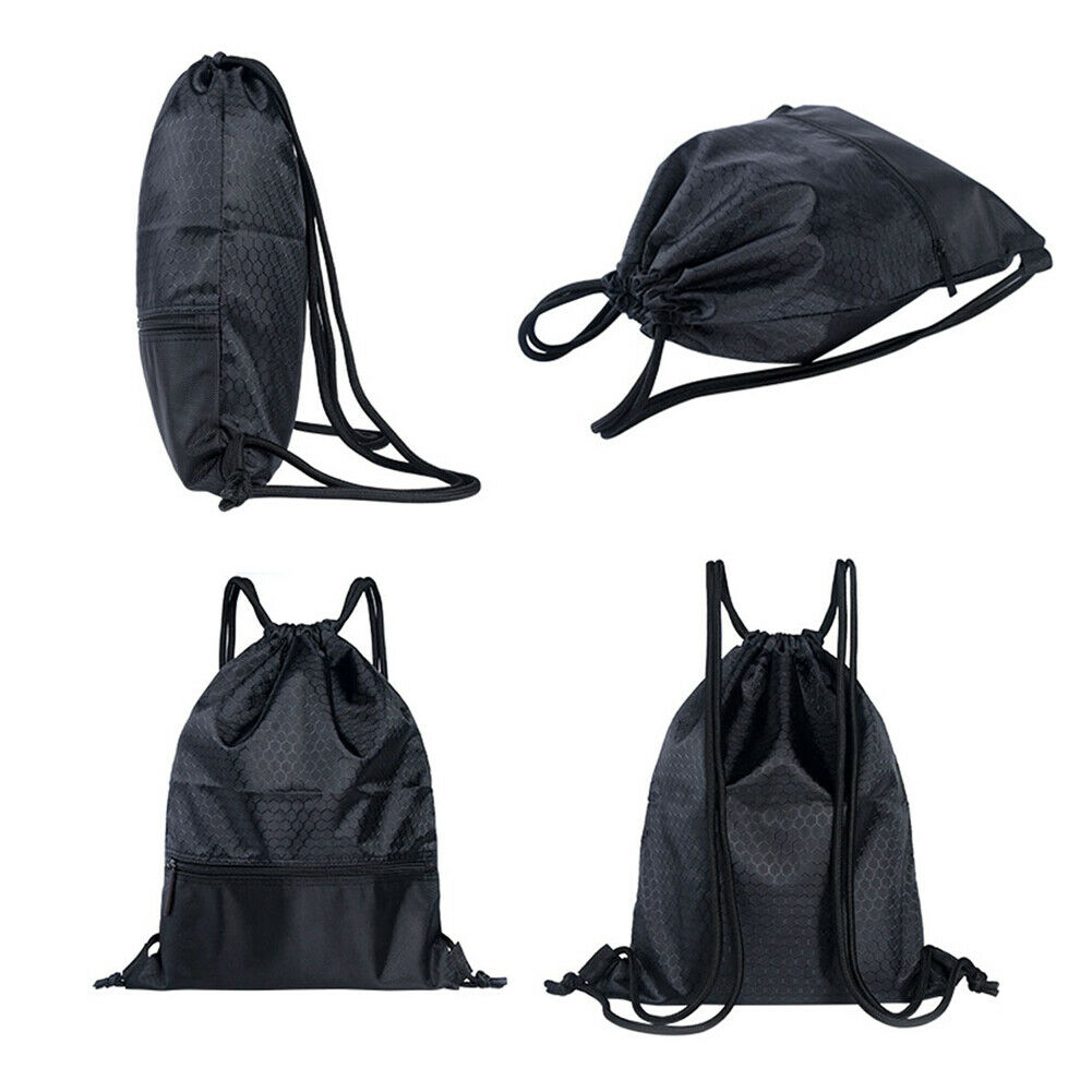 String Koord Rugzak Cinch Pack Bag Gym Tote School Sport Zak Reizen