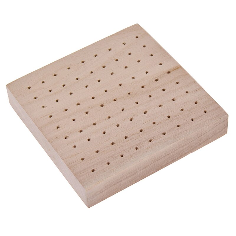 Klei Klei Figuur Droogrek Grenen Vierkante Gat Insert Houten Board Modeling Tools Accessoires Praktische Sculptuur Klei Gereedschap: Square