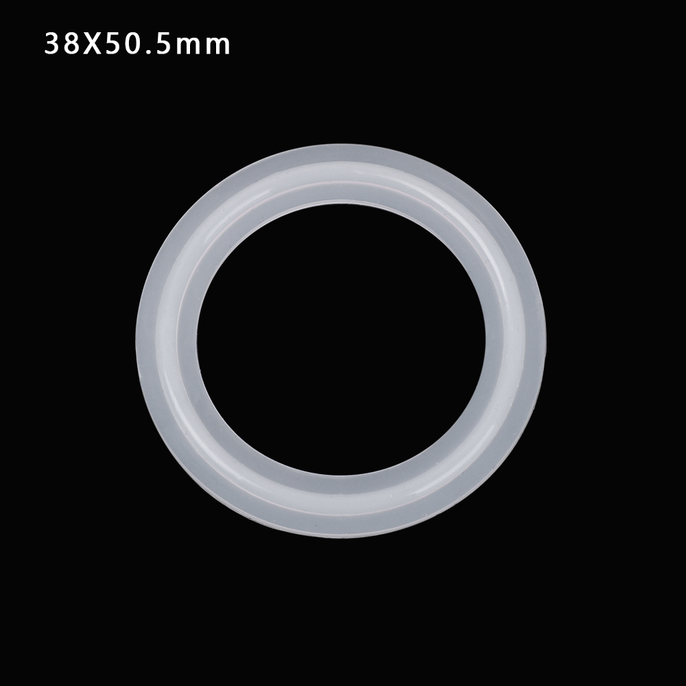 5 uds junta de banda de silicona selladora arandela para productos lacteos caserbrew ajuste 51mm tubería X 64mm O/D sanitario 2 "Tri abrazadera: 38X50.5mm