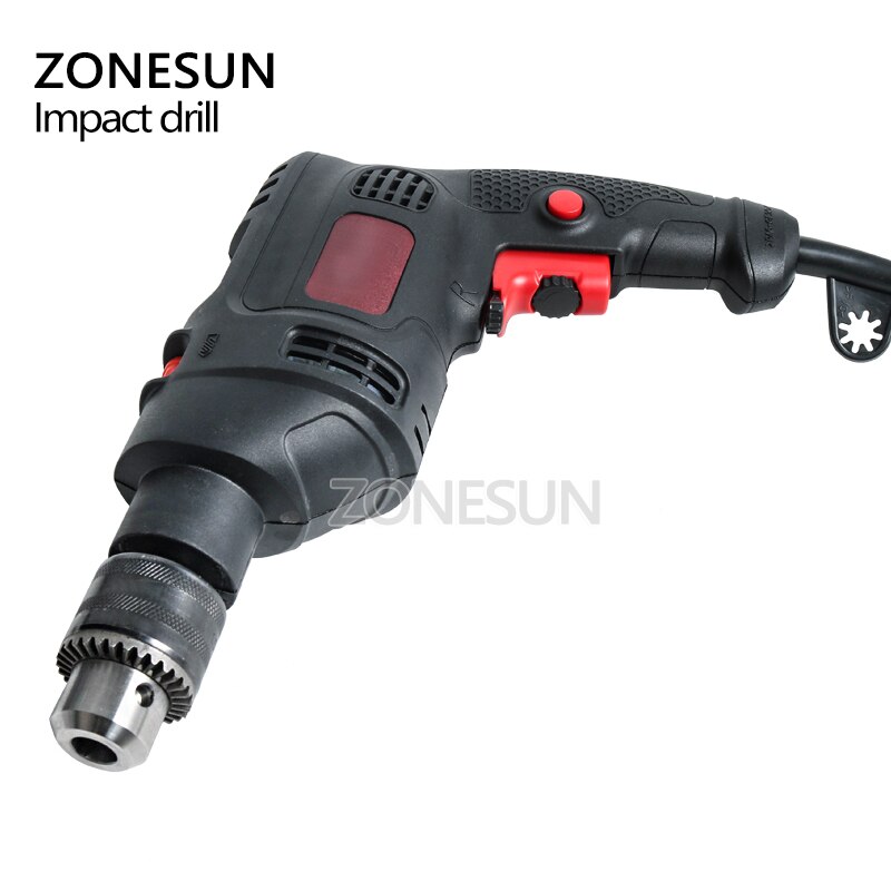 ZONESUN Rotary drill Electric Screwdriver portable reversible power tools automatic woodworking steel, Aluminum drilling machine