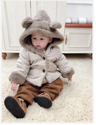 Boys wear fleece thickened warm clothes