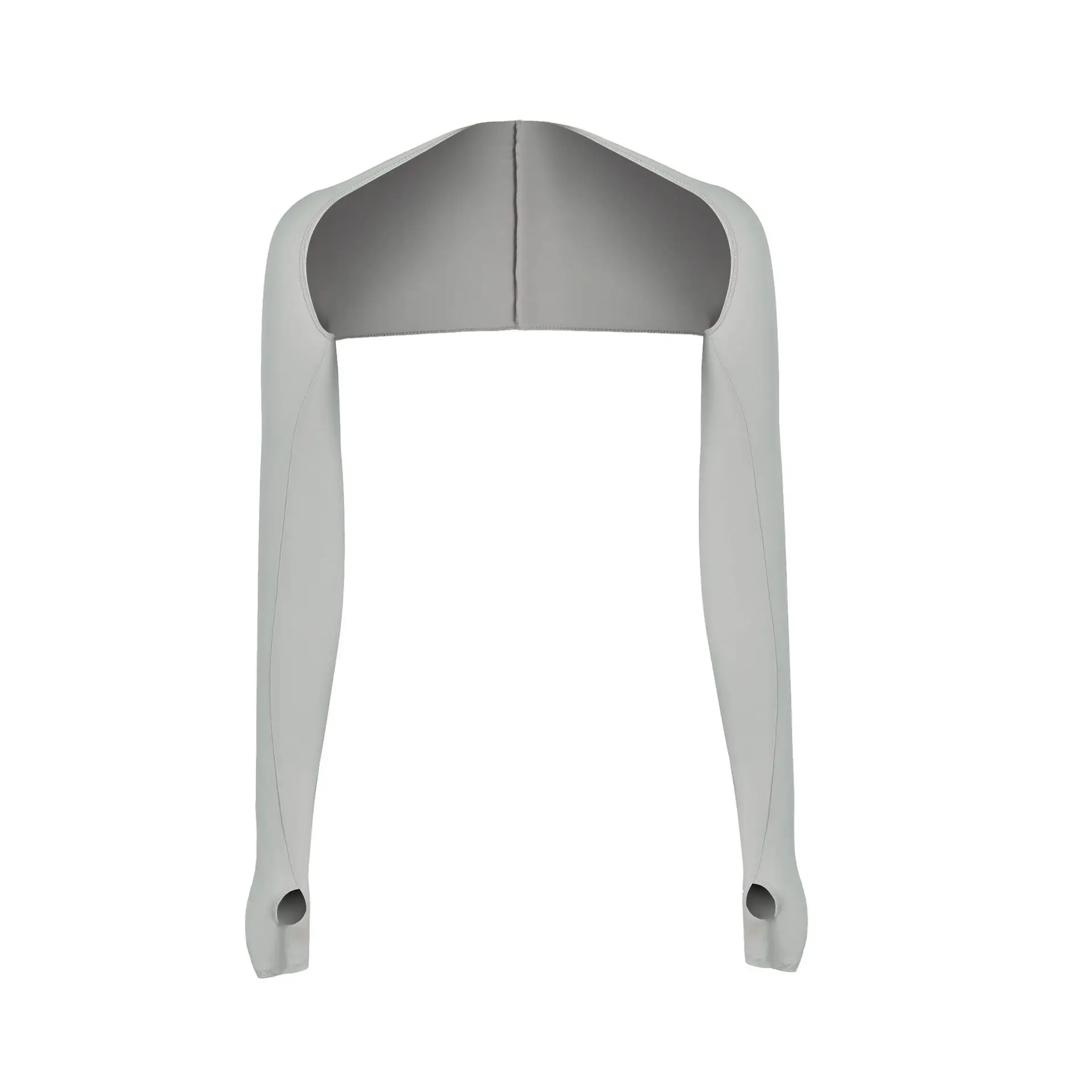 Arm Cover Warm Sun Protection UV Protection Sports Sleeve Arm Cover A Long-sleeved Running and Cycling Hooded Top: black