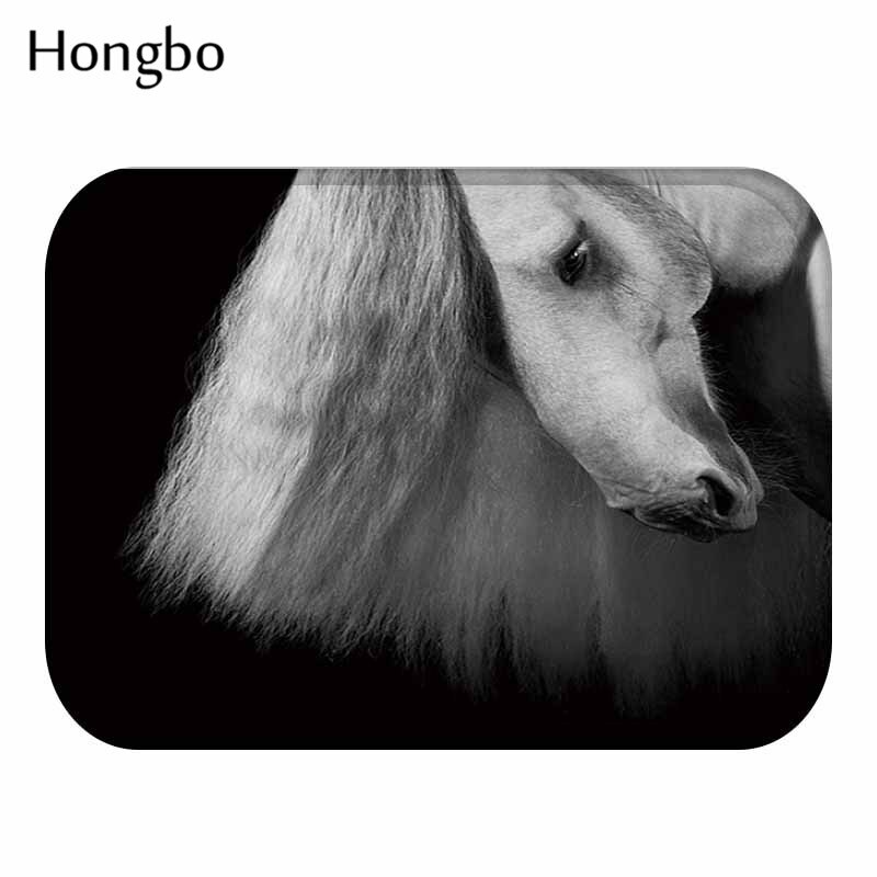 Hongbo-tyylinen majesteettiset hevosprinttimatot liukumattomat lattiamattot ulkomatot kirkkaat etuoven matot: 7