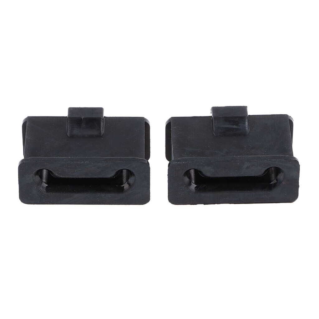 1 Pair Exhaust Hanger Rubber Muffler Mount Bushings Replacement for Harley Motorcycle Models - Black