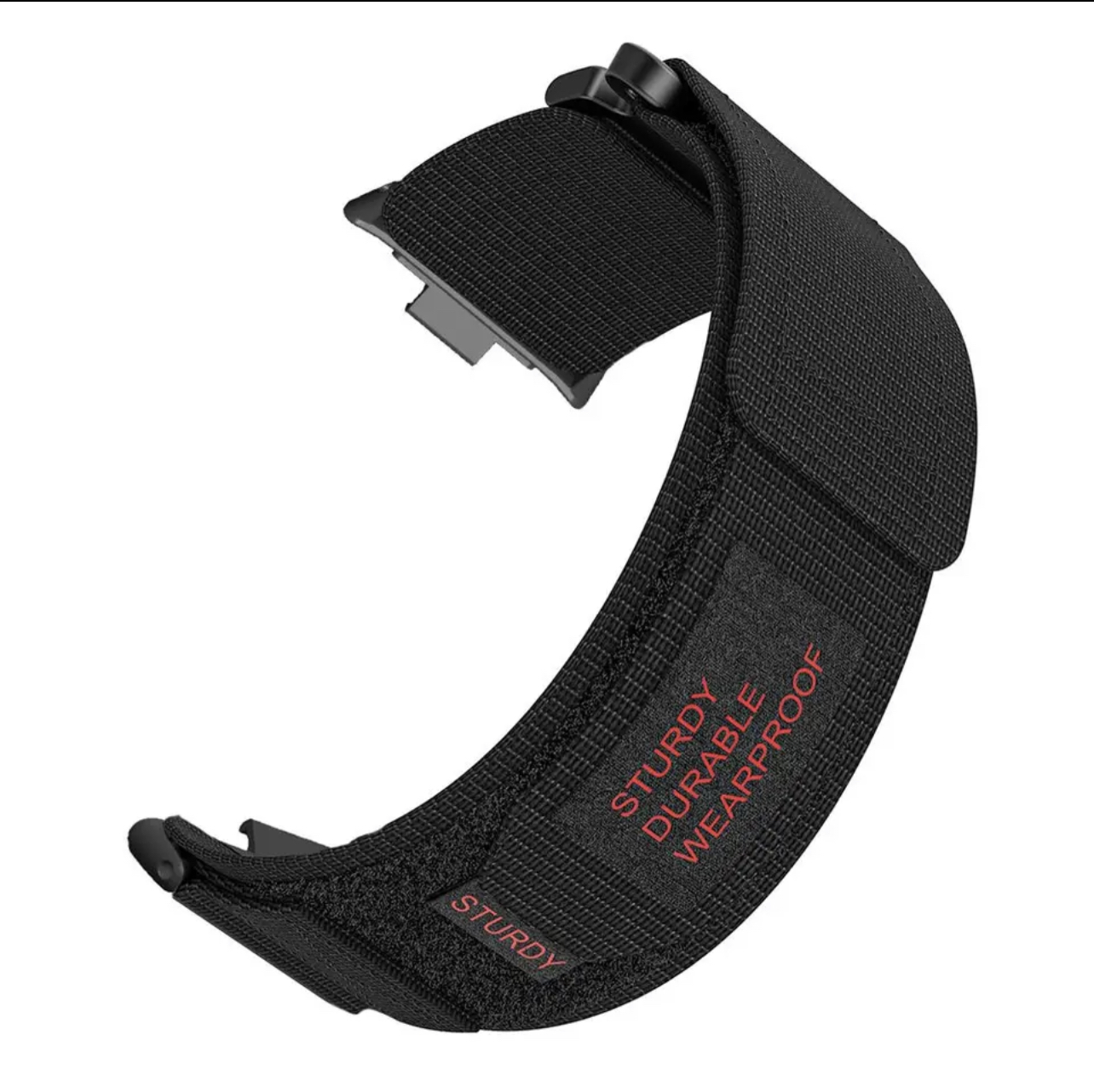 Urrem til xiaomi mi band 9 pro /8 pro nylon løkkerem armbånd armbånd til redmi watch 5 4 sports correa tilbehør: Sort / 16mm