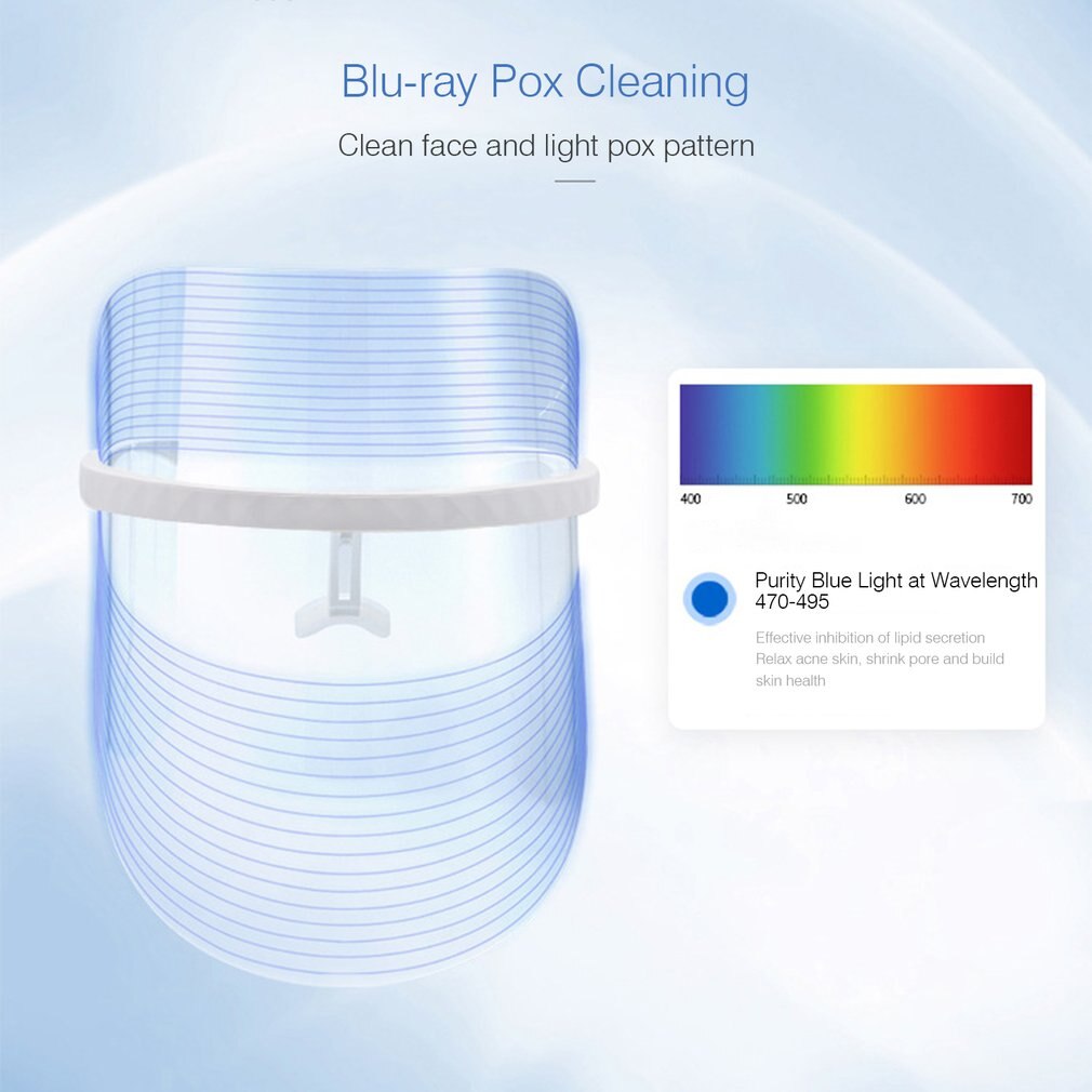 Mask Meter Led Mask Beauty Instrument Photon Skin Rejuvenation Mask Led Spectrometer Color Mask Instrument