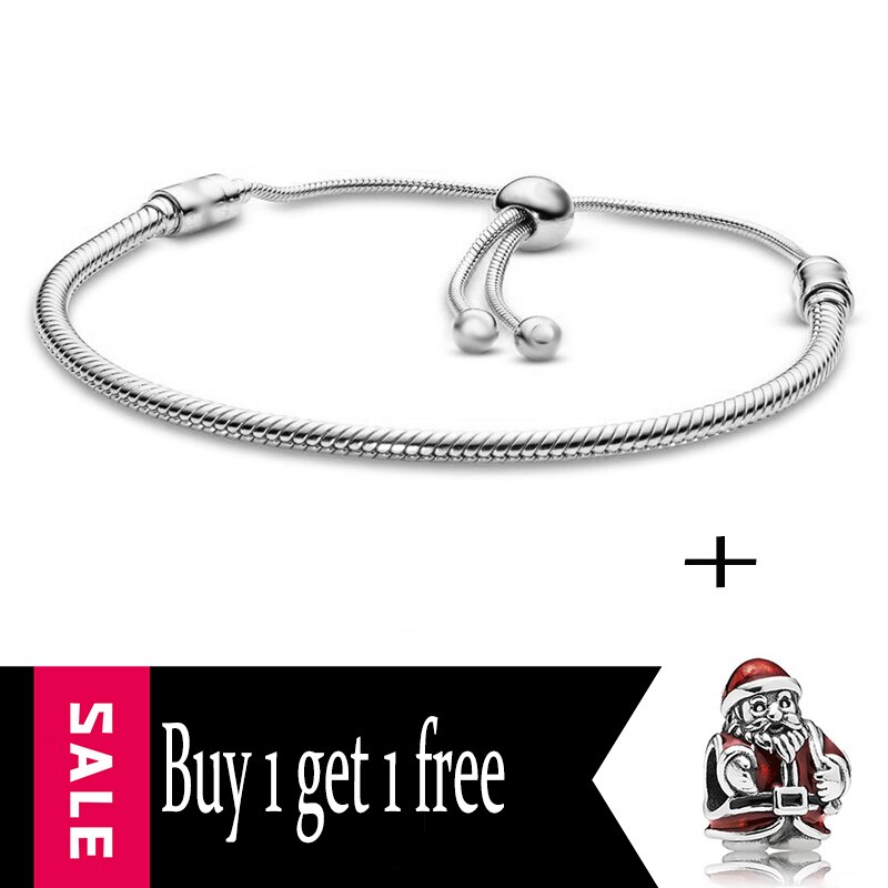 Nuovi Regali Di Natale del Braccialetto di Fascino per Gli Uomini E Le Donne Con Regolabile In Argento-placcato I Braccialetti, di marca Del Braccialetto di Gioielli Per Bambini: 925-1