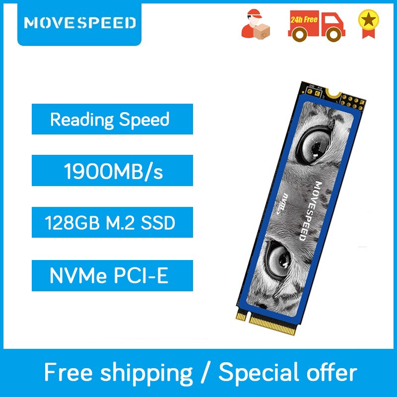 MOVESPEED M.2 SSD 128GB SSD festplatte M2 ssd m.2 NVMe pcie SSD Interne Festplatte Für Laptop Desktop MS