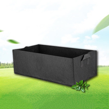 Grow Bag Tuin Bed Anti-Corrosie Outdoor Plantaardige Planter niet-geweven Stof Zaailing Gallon Boom Handvat Rechthoek Aardbei