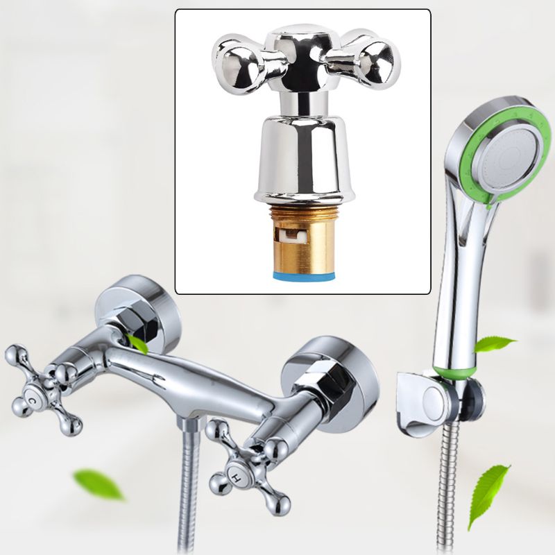 neue 1Set Kupfer Kreuz Griff Bad Waschbecken Wasserhahn Griff für Küche Bad Zubehör