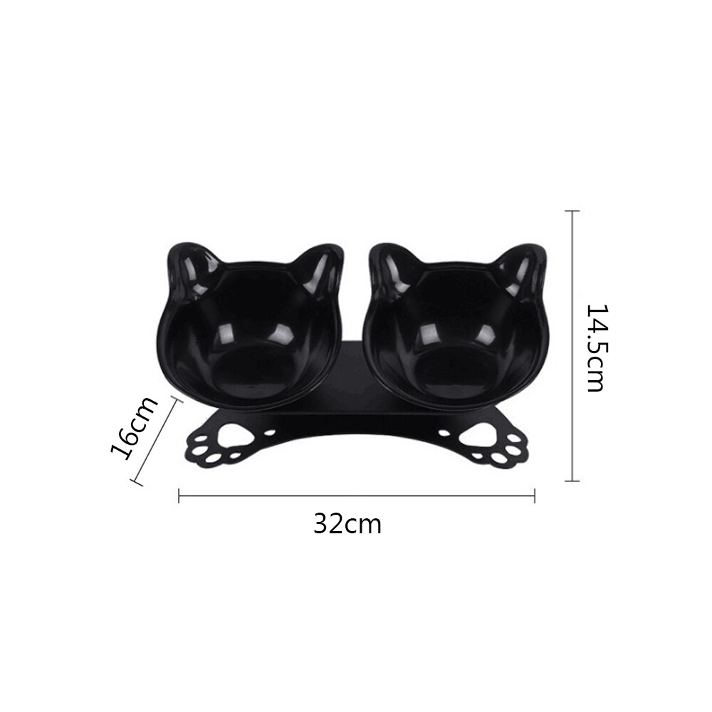 Nicht-Unterhose Katze Schalen Doppel Schalen Mit Angehoben Stand Tiernahrung Und Wasser Schalen Für Katzen Hunde Zubringer Katze schüssel Haustier Liefert Angehoben #2