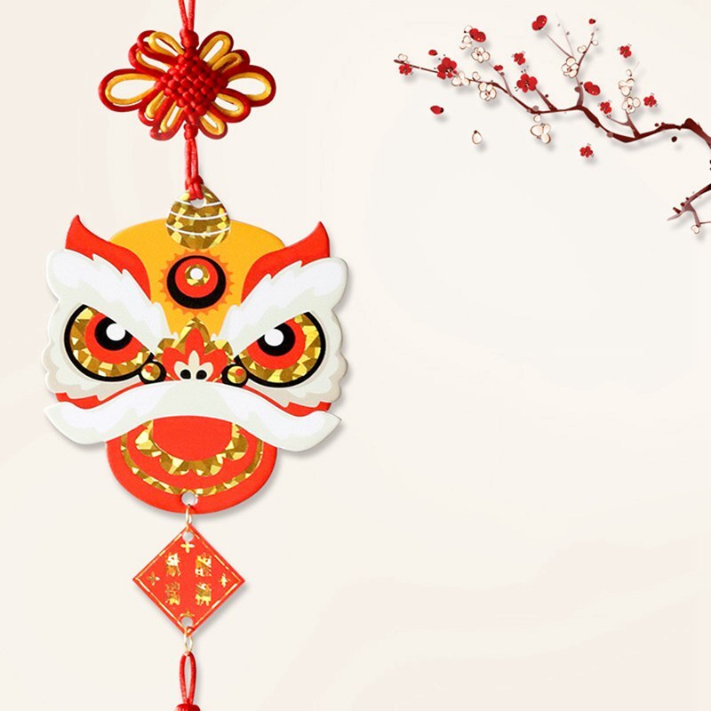 Chinese Stijl Leeuw Jaar Ornamenten Lente Festival Decoraties