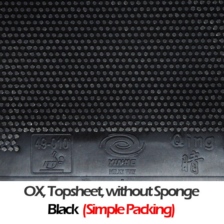 YINHE QING / Qing SOFT Pips-long YINHE Table Tennis Rubber Original Galaxy LONG PIPS Ping Pong Topsheet OX / Sponge: Black OX