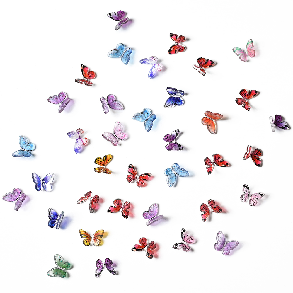 20 piezas joyería de Hada y mariposa para uñas 3D, abalorio de celebridad Web, taladro de resina, decoración de uñas acrílicas, diamantes de imitación, suministro de manicura DIY