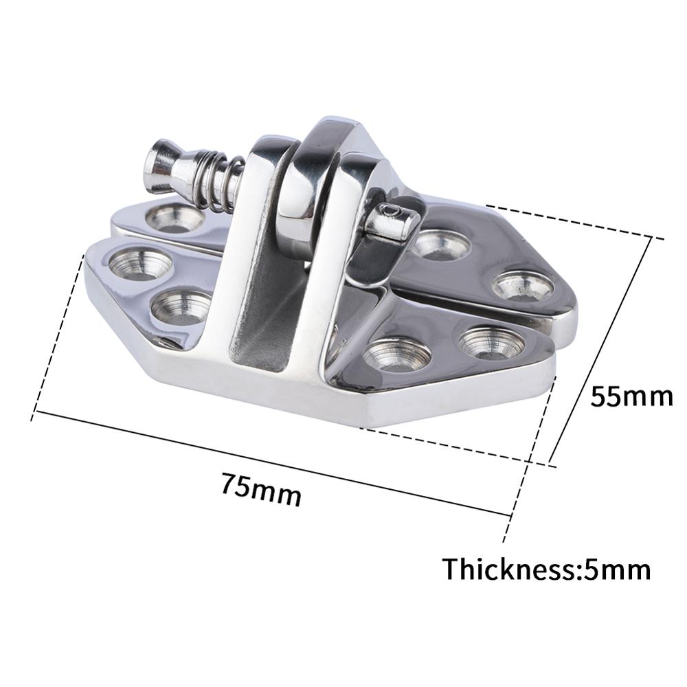 316 Stainless Steel Hatch Hinge 3" Removable Pin Solid Cast Hatch Hinge Marine Boat