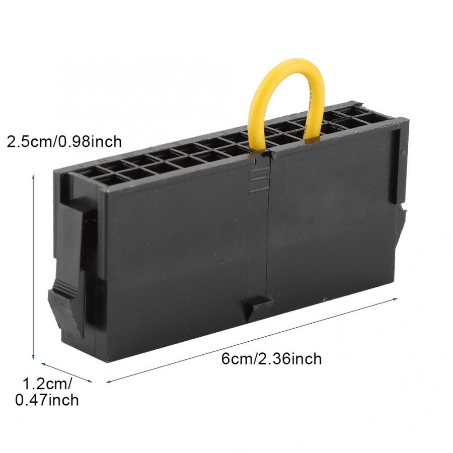 Nowy 24Szpilka zasilacz ATX zasilania rozrusznika moduł 20 + 4 Szpilka zasilacz ponowne uruchomienie złącze robić koparka BTC