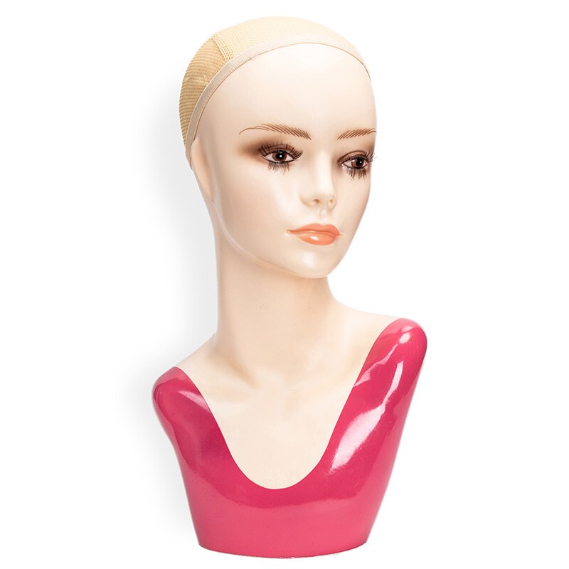 Cabeza de maniquí peluca para mujer, cabeza de maniquí, soporte para pelucas, cabeza de peluca con hombro, cabeza de peluquería, extensión de cabello