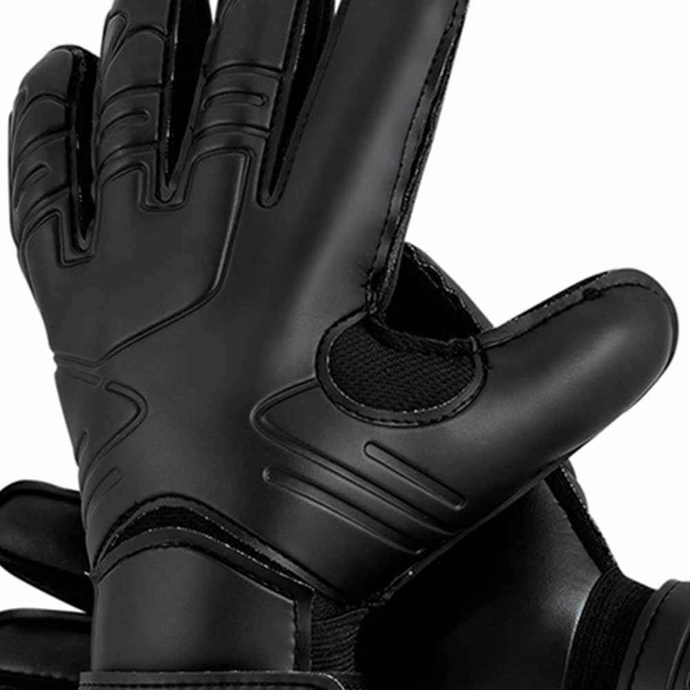 Fingerskydd målvaktshandskar slitstarka svarta latex fotbollshandskar slitstarka handskydd fotbollsmålvaktshandskar