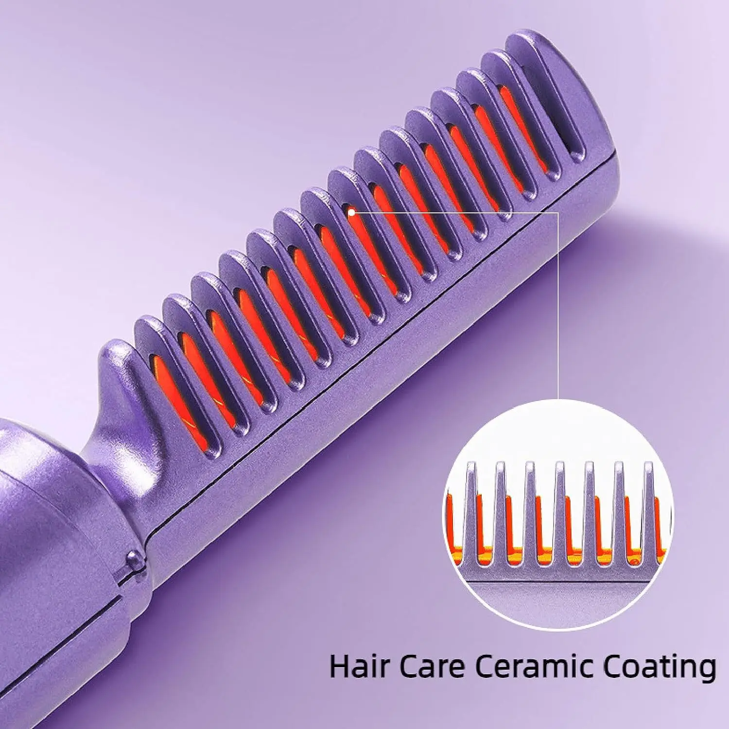 Pente quente de cabelo sem fio portátil mini usb recarregável alisador de cabelo aquecimento rápido alisamento de cabelo ferramenta estilo