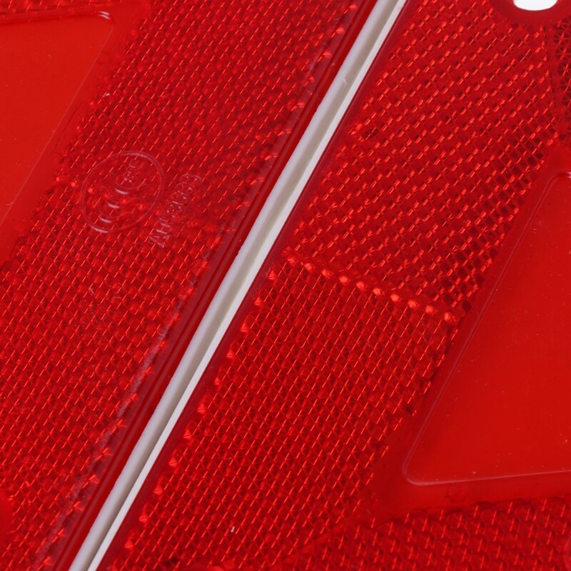 2 Pcs Triangle Warning Reflector Alerts Safety Plate Rear Light Trailer Fire Truck Car WXTA