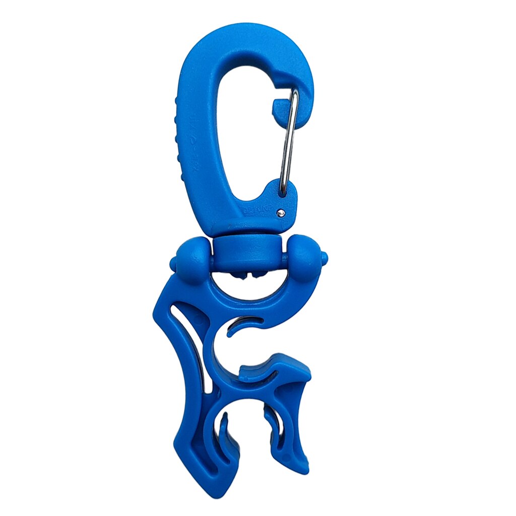 Kompakt slangeholder holder m/snap klip til undervands dykkerdykker pvc 316 rustfrit stål folde og roterbar