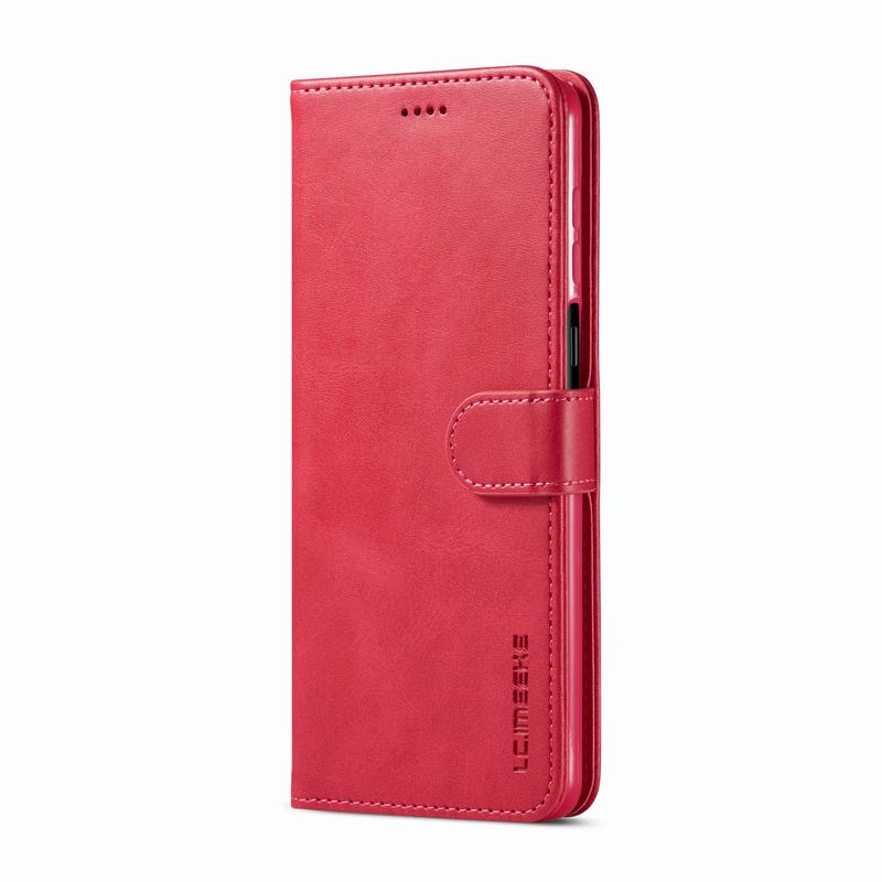 Do Samsung Galaxy S22 Ultra etui z klapką portfel pokrywa dla Samsung S22 Plus 5G etui skórzane magnetyczne luksusowe torby na telefony przypadki Coque: For Samsung S22Plus / Rose Red