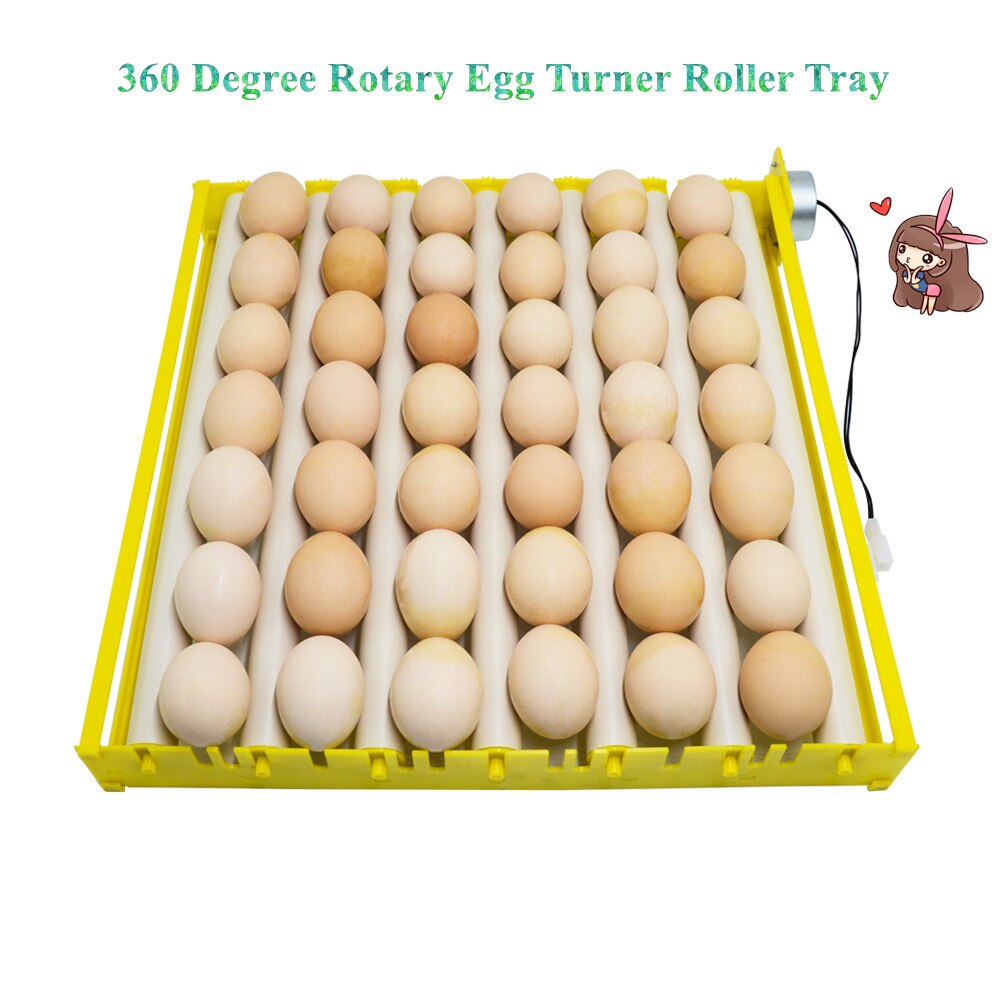 Automatic 360 Degree Rotary Egg Incubator Turner Roller Tray Durable Egg Hatching Duck Quail Bird Poultry Eggs Household 20% OFF