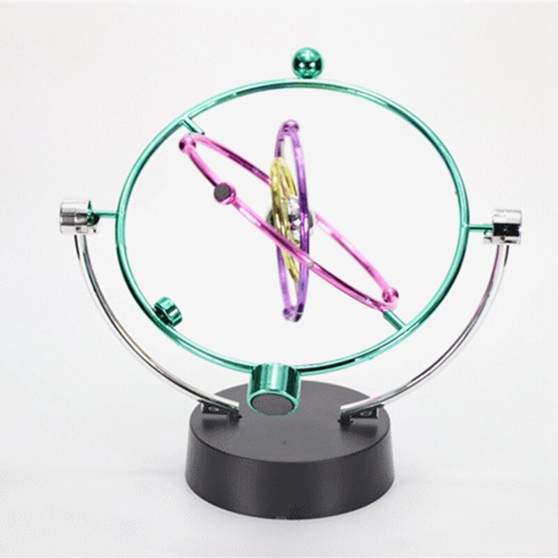 1Piece Solar System Model Desk Toys Newtons Cradle Perpetual Motion Spherical Pendulum Revolving Desk Orbital Toy
