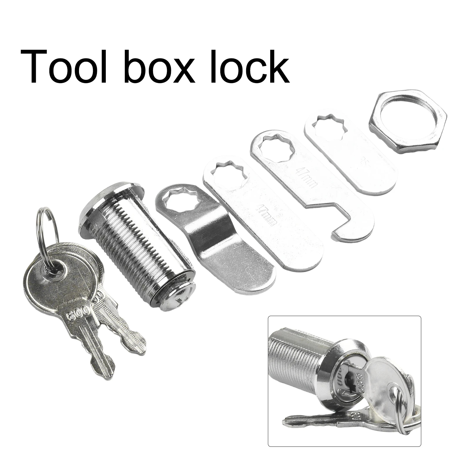 Cam Lock Security Cabinet Lock, Toolbox Drawer, Filing Cabinet, Post Mail Box Locker, 2 Key, Furniture Hardware, 16/20/25/30mm