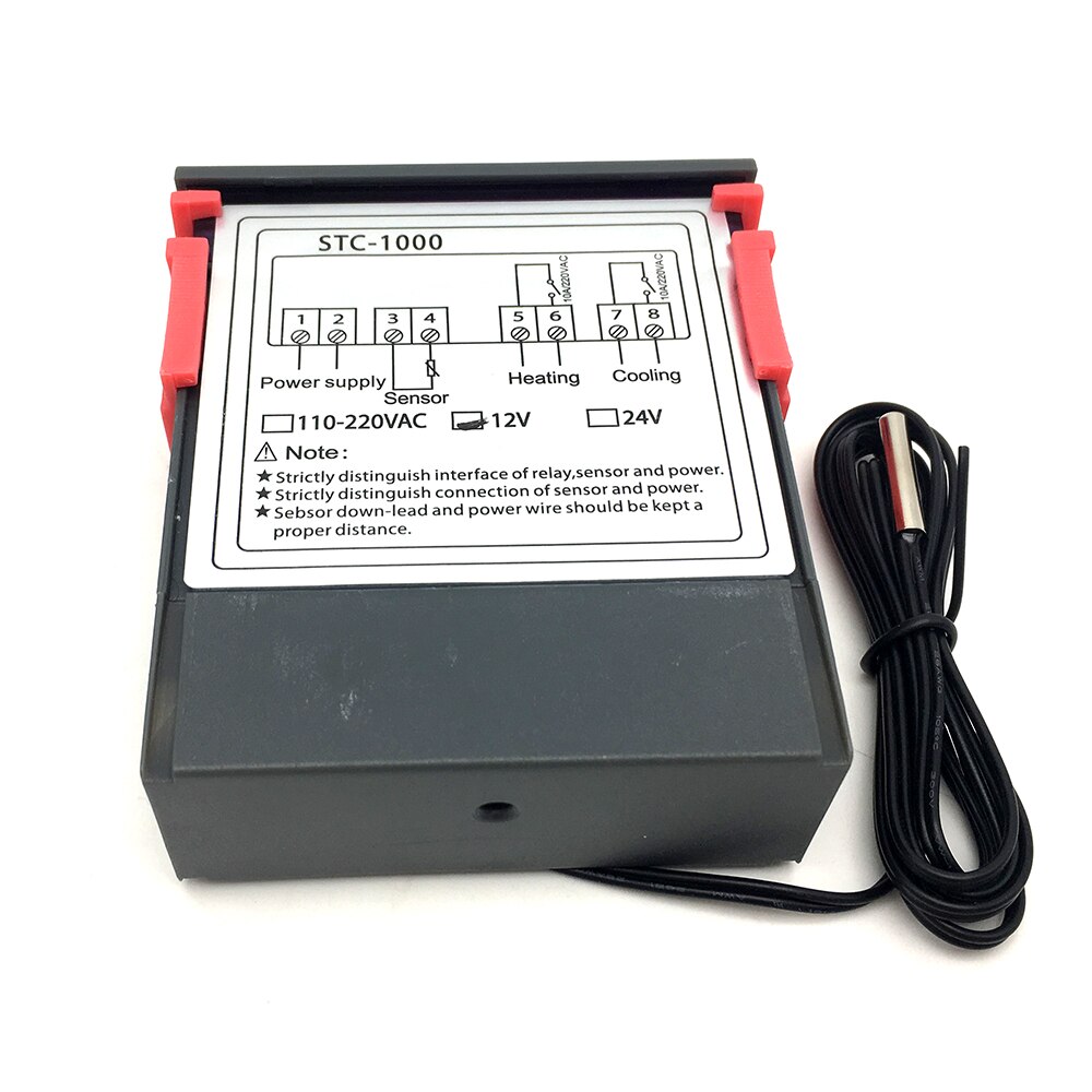 STC-1000 STC 1000 Digital Temperature Controller for Incubator 12V/24V/110/220V Heating Cooling Thermostat
