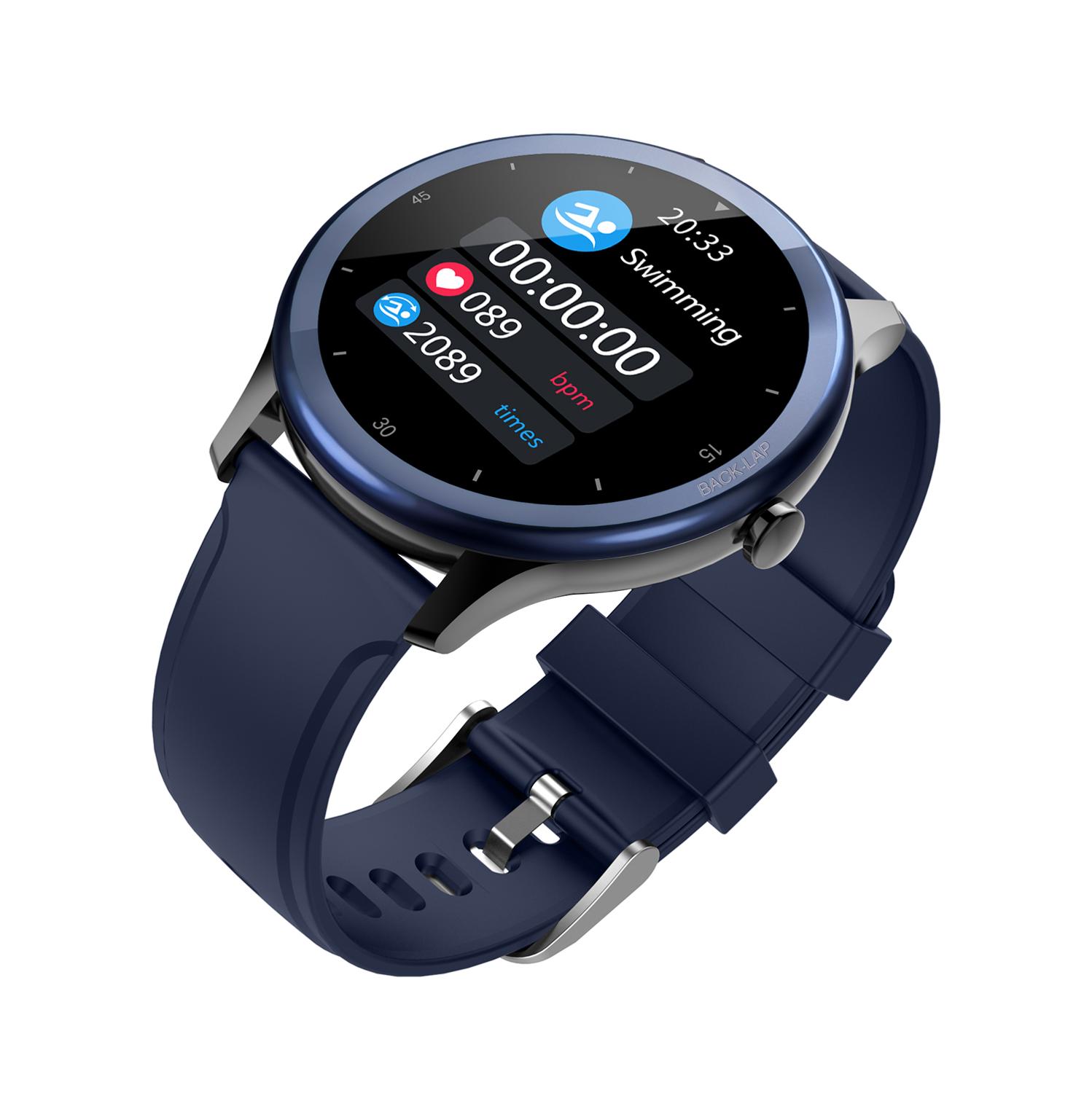Smart klocka, med meddelande push pulsmätare fitness tracker  ip68 vattentät, android /ios man dam sportklocka