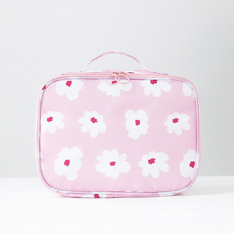 Przenośne zestawy toaletowe kosmetyczka cytryna drukowanie Wast przechowywanie kosmetyczka podróżna kobieta makijaż Organizer na torby zestaw Beauty Case: Design A-5