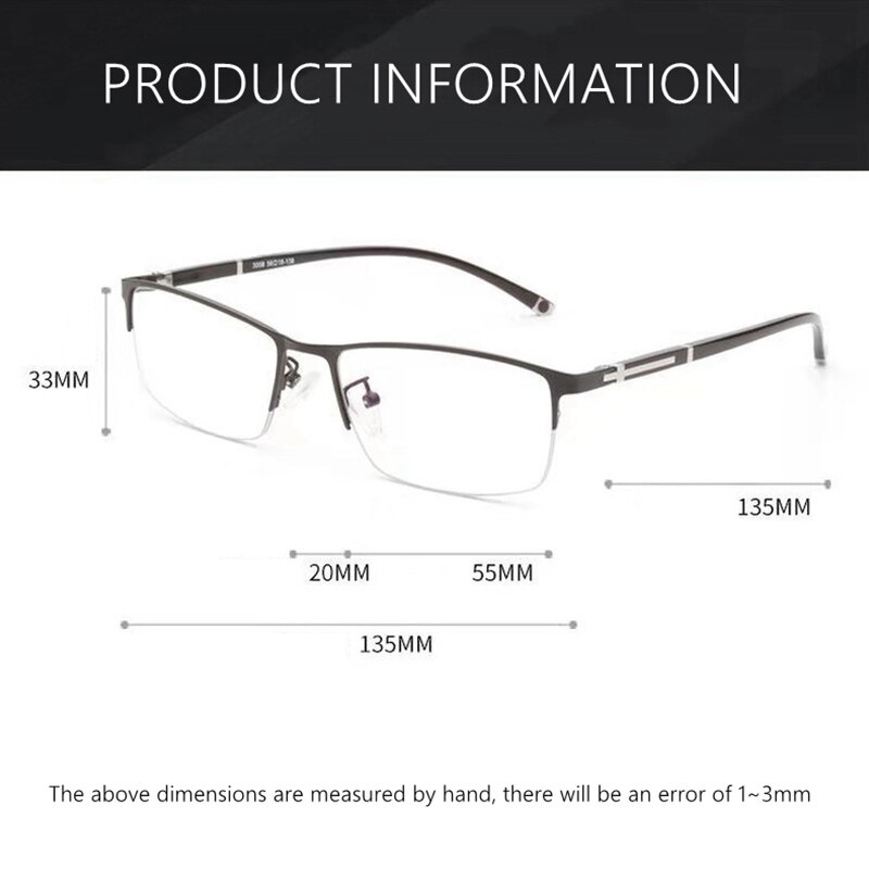Business Progressive Photochromic Reading Glasses Multifocal Chameleon UV Protection Computer Anti-blue Light Outdoor Glasses