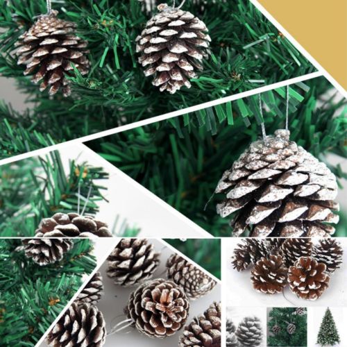 9 stks of set Kerst Dennenappels Kerstballen Kerstman Xmas Tree Party Decor. Ornament: Default Title