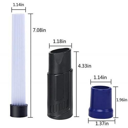 Car Vacuum Cleaner Straw Tubes Dust Dirt Brush Remover Portable Universal Vacuum Attachment Car Clean Tools Car Cleaner: Default Title