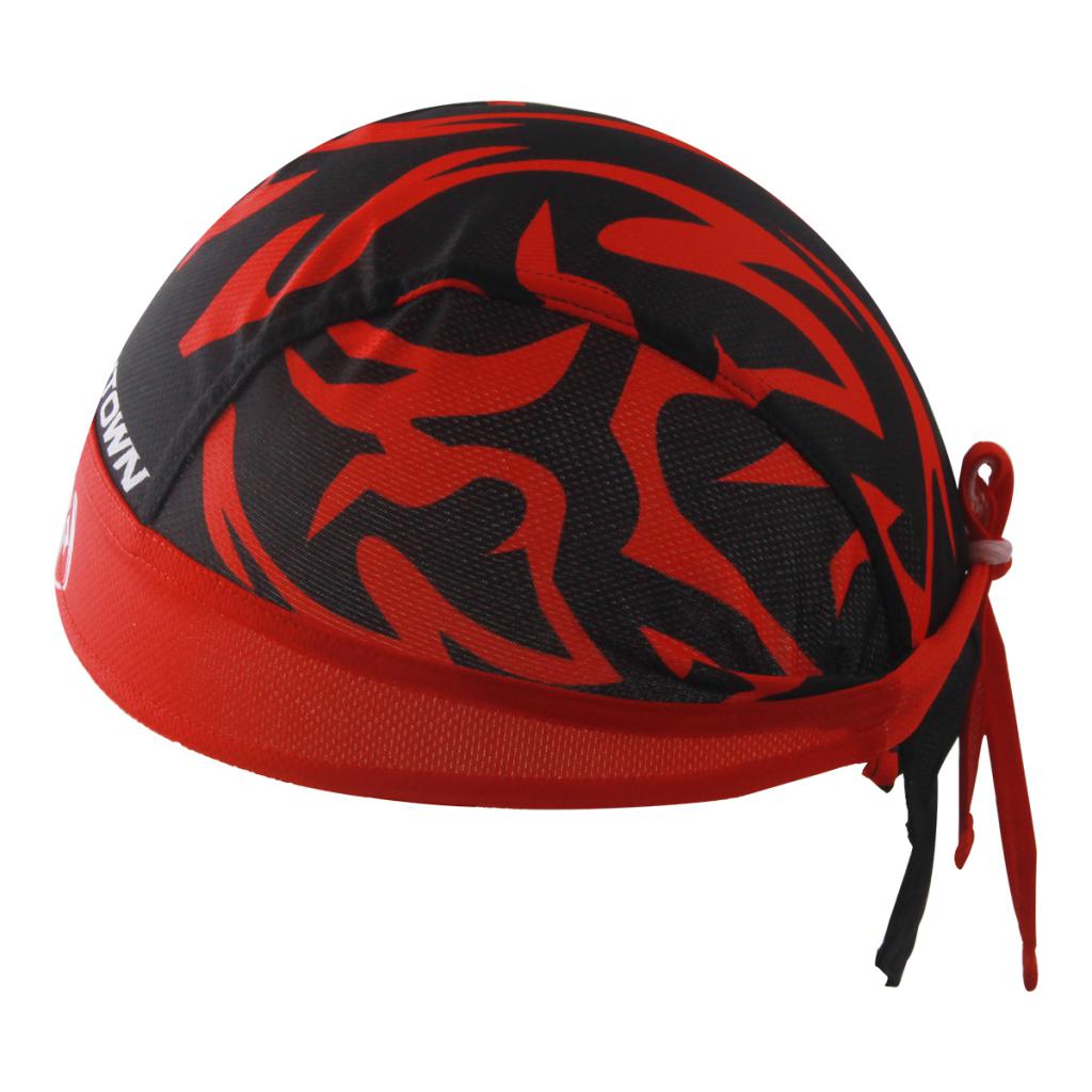 Outdoor Cycling Riding Breathable Hat Pirate Scarf Bandana Beanie Wolf for Kayak Canoe Fishing Boat Hunting Camping Equipmen: Black Red