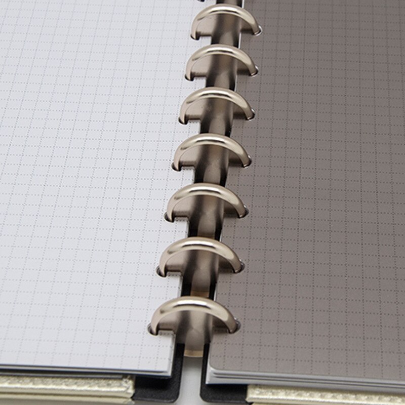 A4 11 Löcher Pilz See Nachahmung Leder Abdeckung Notizblock Hülse Notizbuch Abdeckung Tagebuch Schutz Hülse Buch verlieren-blatt Abdeckung
