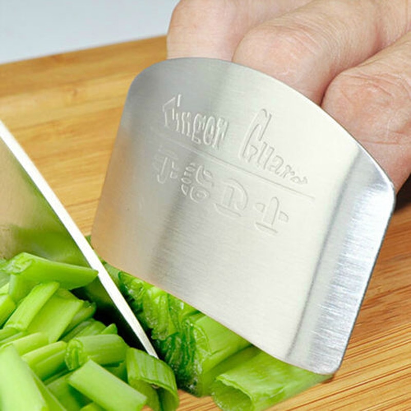 Handige Rvs Keuken Vinger Hand Snijden Protector Slice Veilig Cook Tool Van Keukenmes Chop Cut Helper Guard Gereedschappen